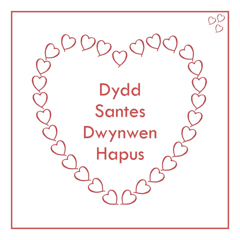 Dydd Santes Dwynwen Hapus Ionawr 25 by Curiosity Crafts