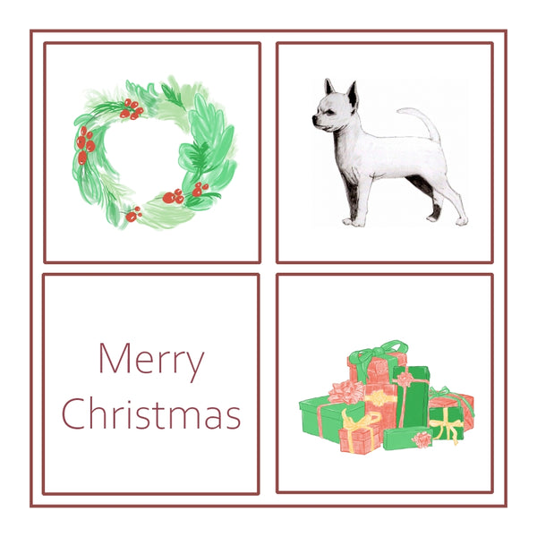S/C Chihuahua Christmas Card Choice of 3