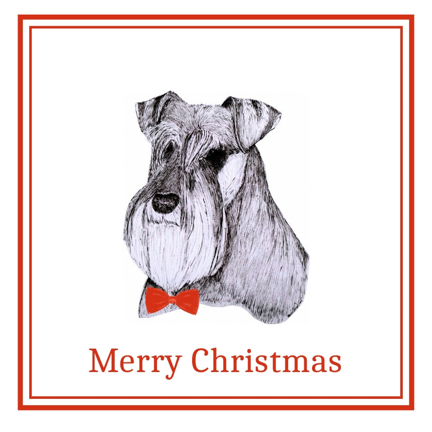 Schnauzer Christmas Card Choice of 3