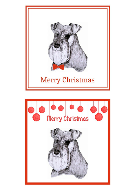 Schanuzer Christmas Cards Pack of 6