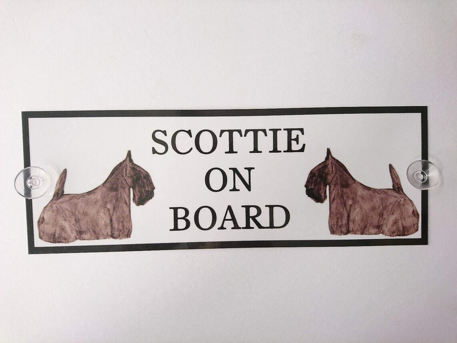 Scottish Terrier On Board Car Sign