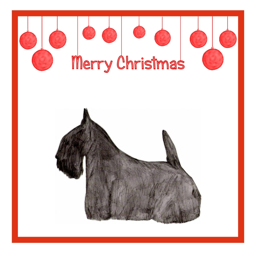 Scottish Terrier Christmas Cards Pack of 6