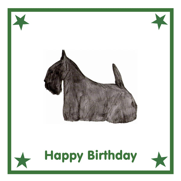 Scottish Terrier Greeting Card Choice of 6 Designs BIRTHDAY, THINKING OF YOU, BLANK