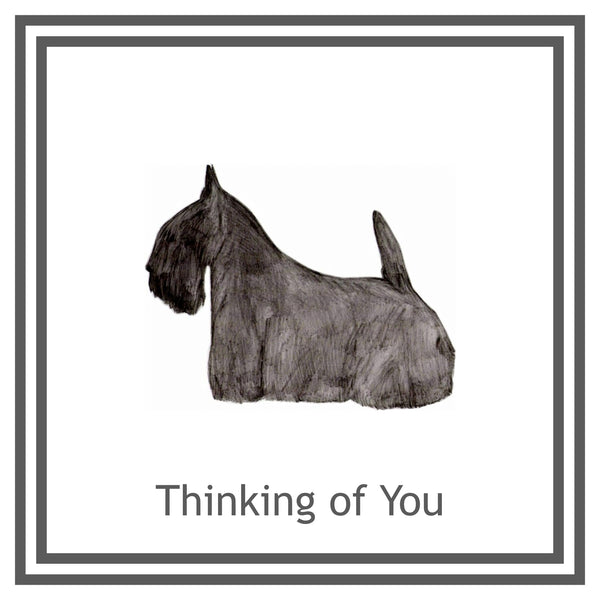 Scottish Terrier Greeting Card Choice of 6 Designs BIRTHDAY, THINKING OF YOU, BLANK