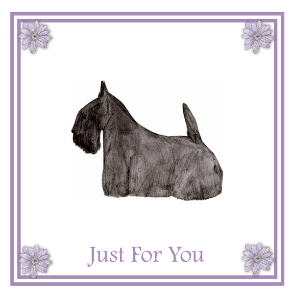 Scottish Terrier Greeting Card Choice of 6 Designs BIRTHDAY, THINKING OF YOU, BLANK