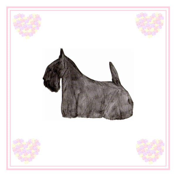 Scottish Terrier Greeting Card Choice of 6 Designs BIRTHDAY, THINKING OF YOU, BLANK