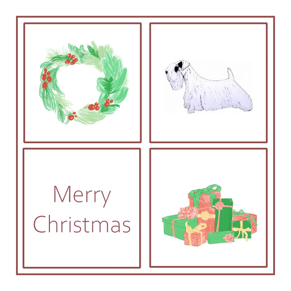 Sealyham Terrier Christmas Card Choice of 3