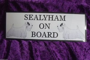 Sealyham Terrier On Board Car Sign