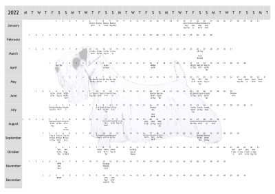 Sealyham Terrier Dog Show 2022 Year Planner A4
