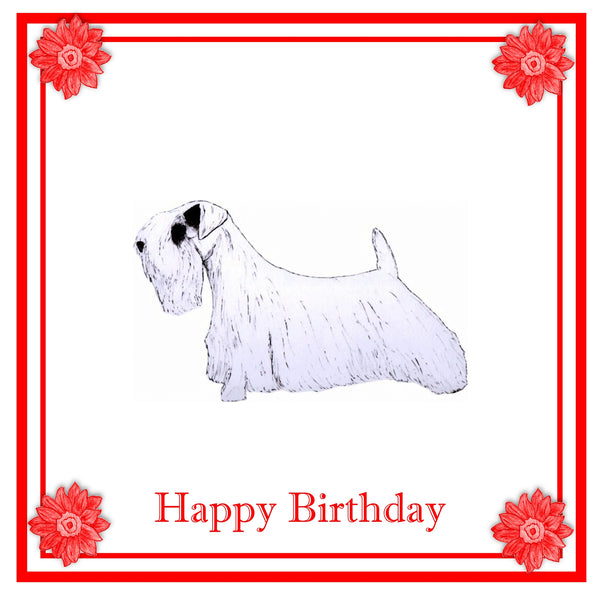 Sealyham Greeting Card Choice of 6 Designs BIRTHDAY, THINKING OF YOU, BLANK