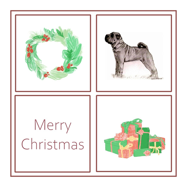 Shar Pei Christmas Card Choice of 3