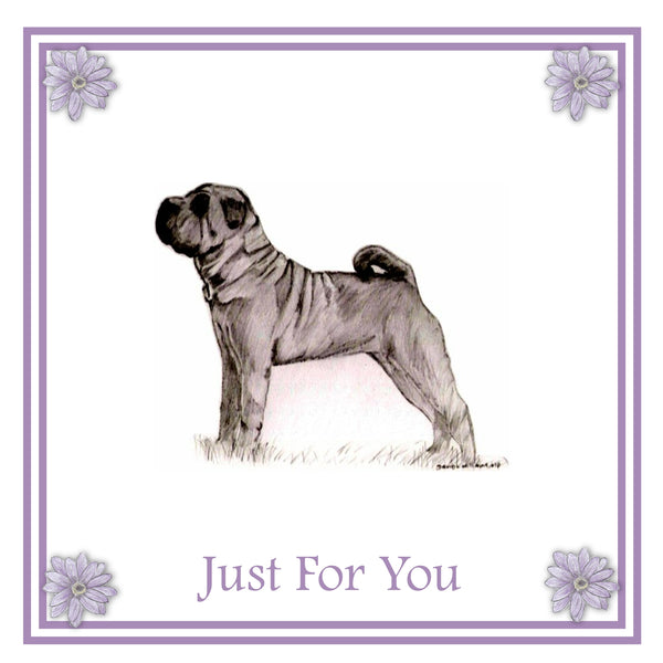 Shar Pei Greeting Card Choice of 6 Designs BIRTHDAY, THINKING OF YOU, BLANK