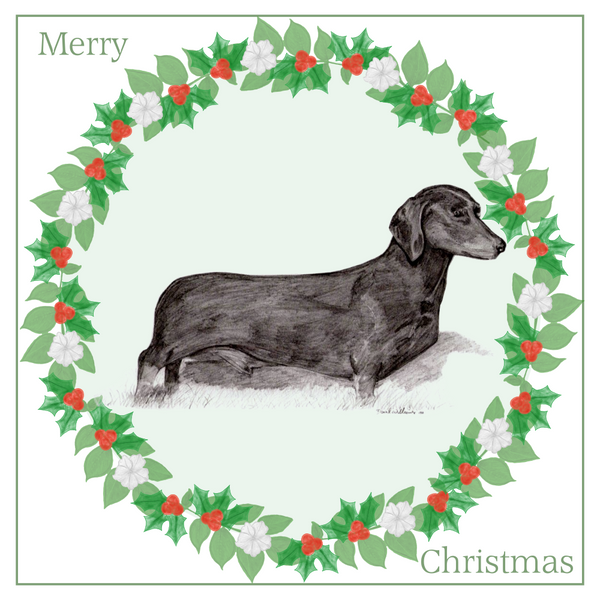 S/H Dachshund Christmas Card Choice of 3 Card Designs Single or Multi Pack