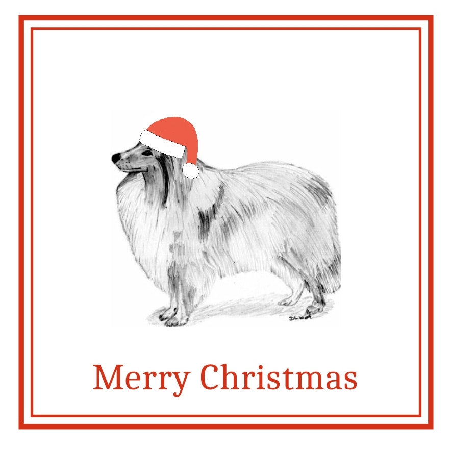 Shetland Sheepdog Christmas Cards Pack of 6