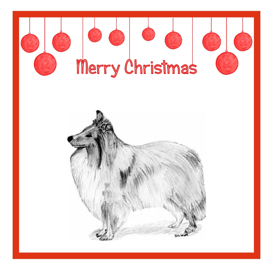 Shetland Sheepdog Christmas Card Choice of 3