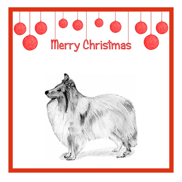 Shetland Sheepdog Christmas Cards Pack of 6