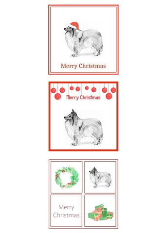 Shetland Sheepdog Christmas Card Choice of 3