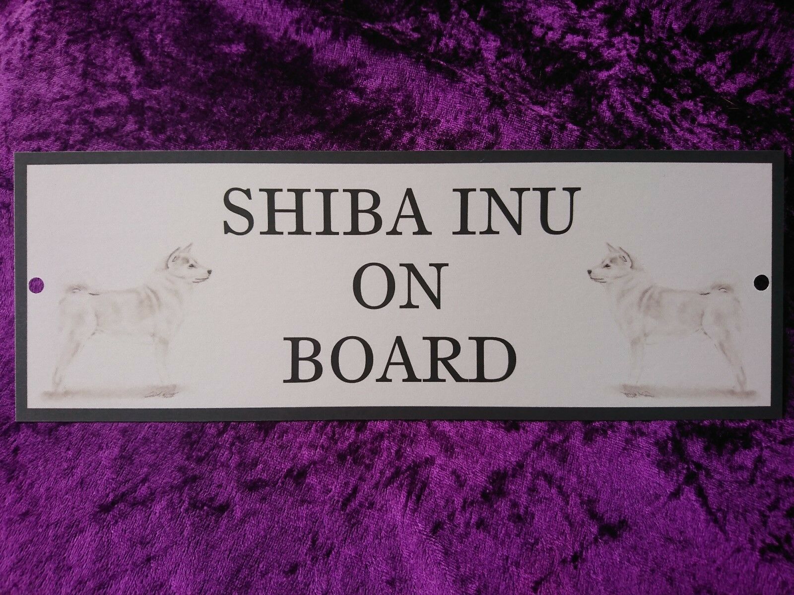 Japanese Shiba Inu On Board Car Sign