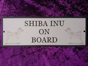 Japanese Shiba Inu On Board Car Sign