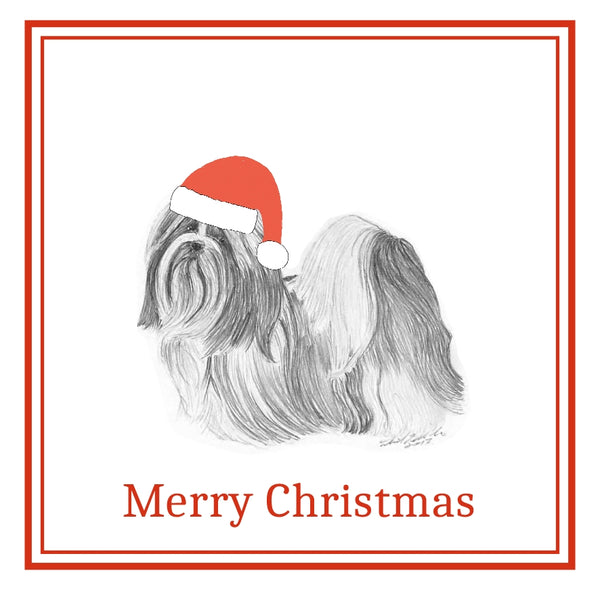Shih Tzu Christmas Card Choice of 3