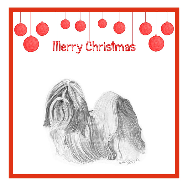 Shih Tzu Christmas Card Choice of 3