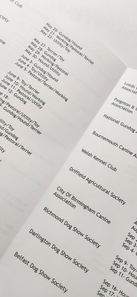 Schnauzer Dog Show 2022 Year Planner A4