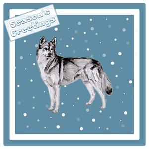 Siberian Husky Christmas Card Choice of 3 Card Designs Single or Multi Pack