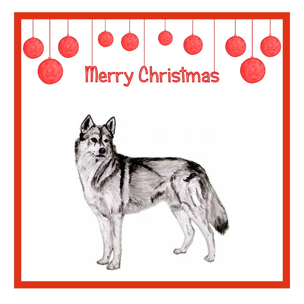Siberian Husky Christmas Card Choice of 3