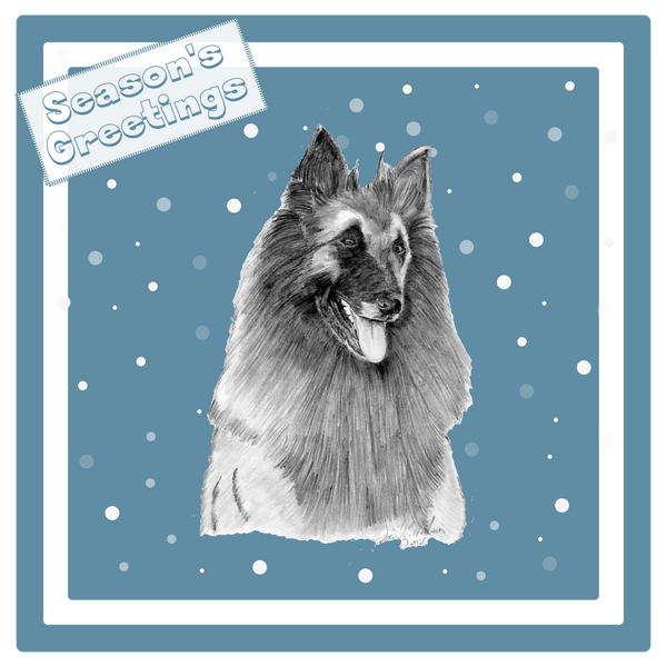 Belgian Shepherd Dog (Terveuren) BSD Christmas Card Choice of 3 Card Designs Single or Multi Pack