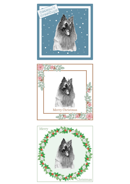 Belgian Shepherd Dog (Terveuren) BSD Christmas Card Choice of 3 Card Designs Single or Multi Pack