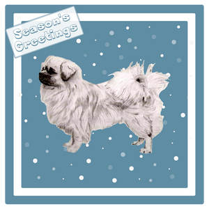 Tibetan Spaniel Christmas Card Choice of 3 Card Designs Single or Multi Pack