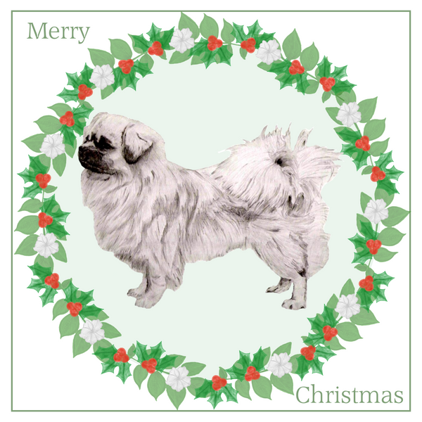 Tibetan Spaniel Christmas Card Choice of 3 Card Designs Single or Multi Pack