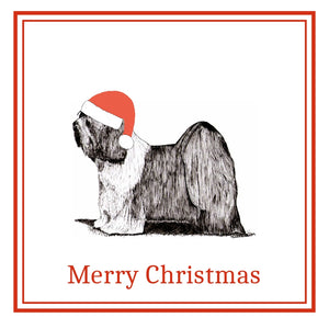 Tibetan Terrier Christmas Cards Pack of 6