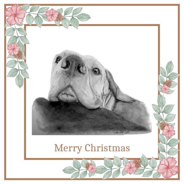 Hungarian Vizsla Christmas Card Choice of 3 Card Designs Single or Multi Pack