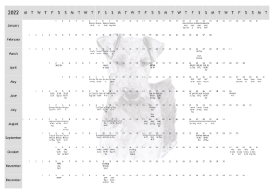 Welsh Terrier Dog Show 2022 Year Planner A4