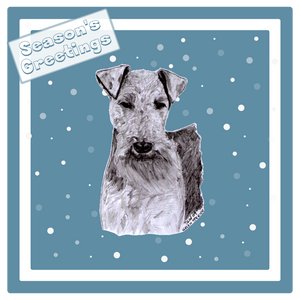 Welsh Terrier Christmas Card Choice of 3 Card Designs Single or Multi Pack