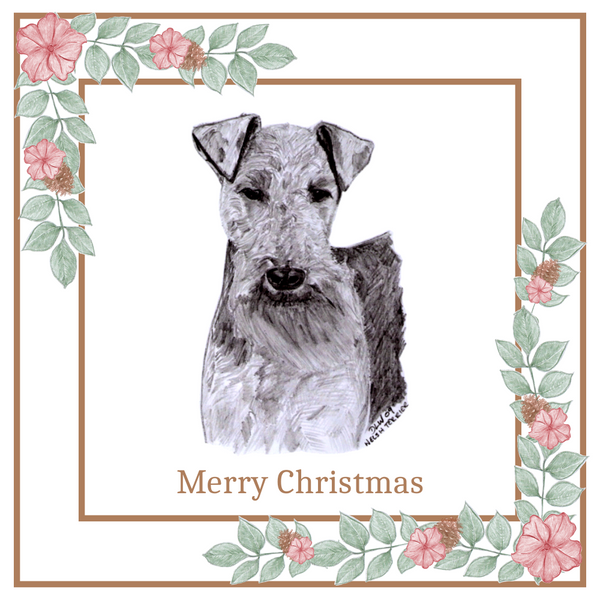 Welsh Terrier Christmas Card Choice of 3 Card Designs Single or Multi Pack