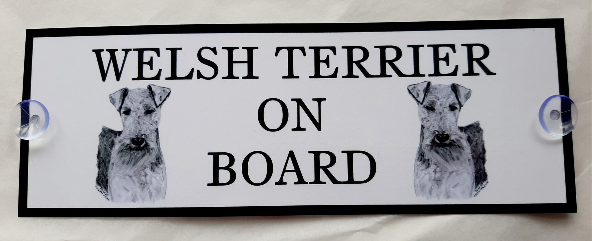 Welsh Terrier On Board Car Sign