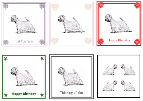 Westie Greeting Card Choice of 6 Designs BIRTHDAY, THINKING OF YOU, BLANK