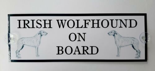 Irish Wolfhound On Board Car Sign