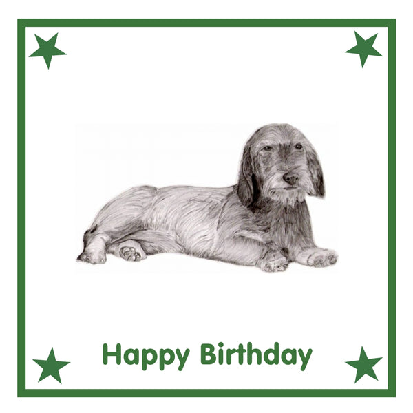 Dachshund Wired haired  Greeting Card Choice of 6 Designs BIRTHDAY, THINKING OF YOU, BLANK