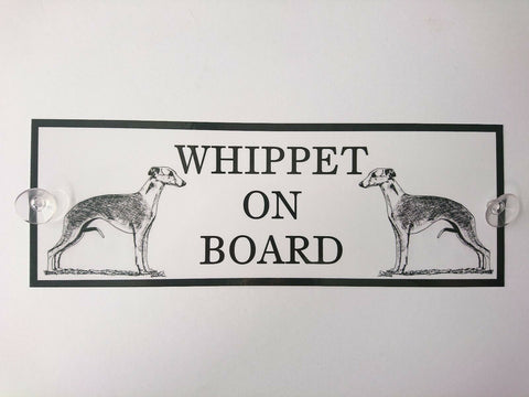 Whippet On Board Car Sign