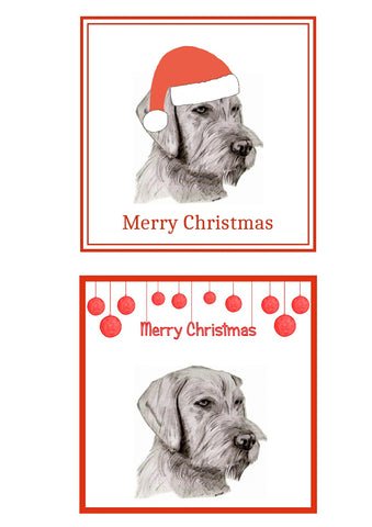 Hungarian W/H Vizsla Christmas Cards Pack of 6