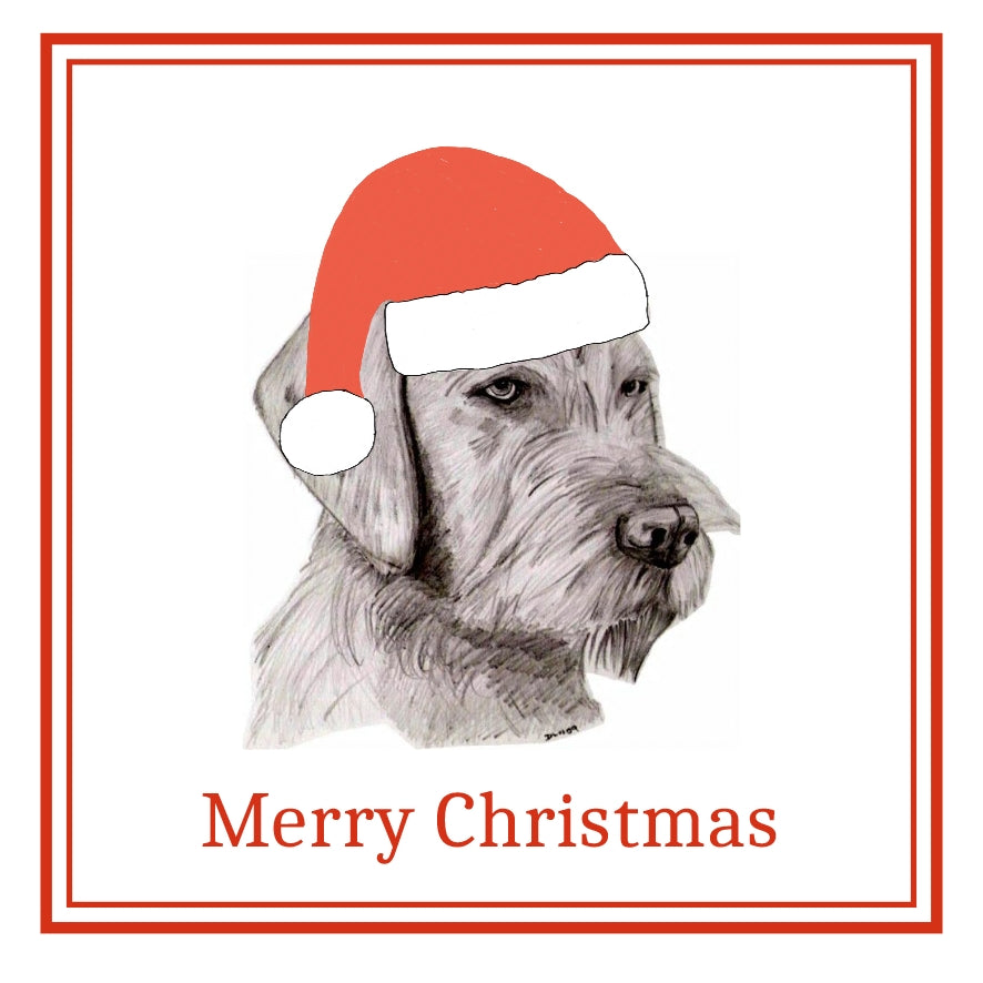 Hungarian W/H Vizsla Christmas Cards Pack of 6