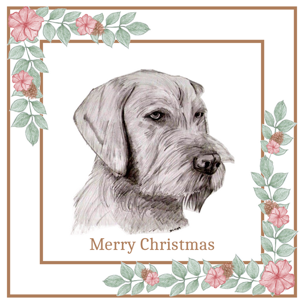 Hungarian W/H Vizsla Christmas Card Choice of 3 Card Designs Single or Multi Pack