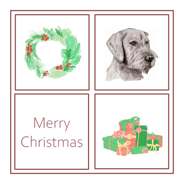 Hungarian W/H Vizsla Christmas Card Choice of 3