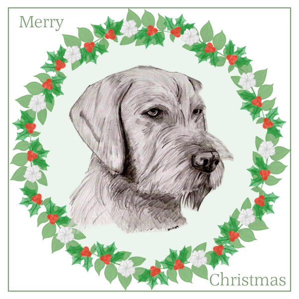 Hungarian W/H Vizsla Christmas Card Choice of 3 Card Designs Single or Multi Pack