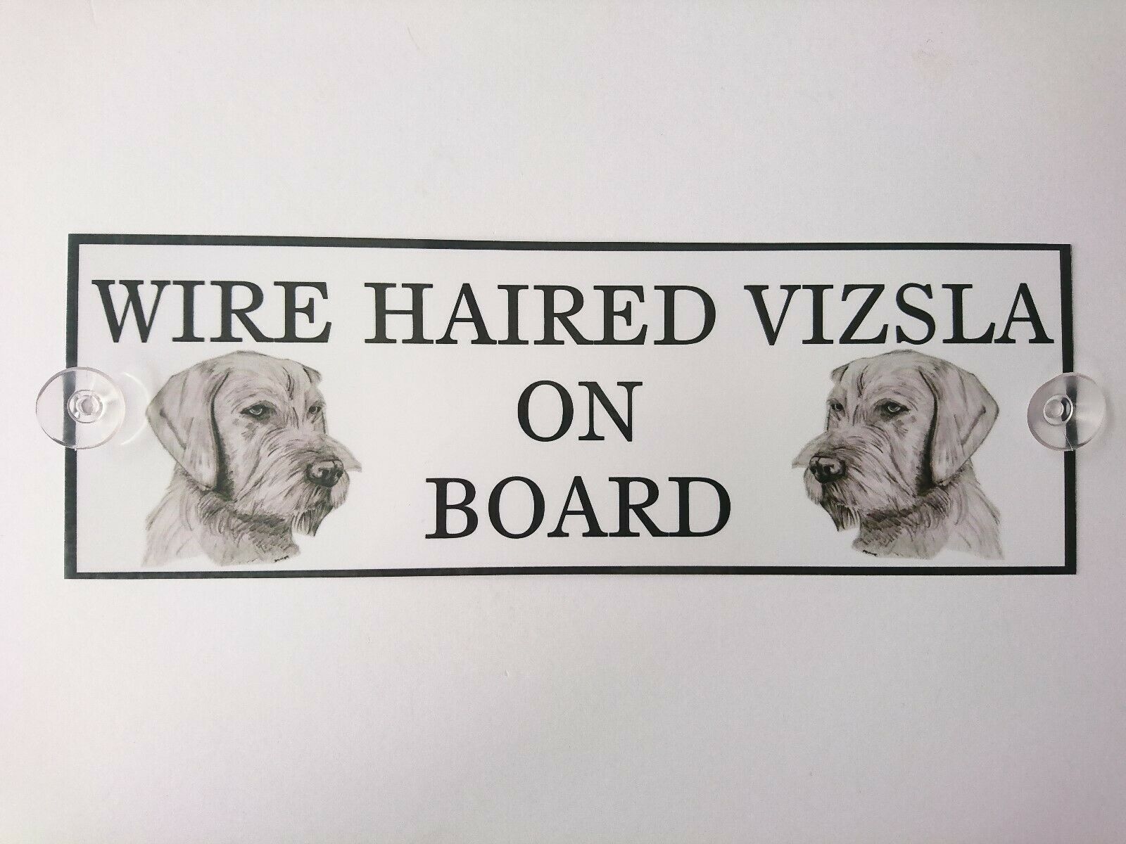 Hungarian W/H Vizsla On Board Car Sign