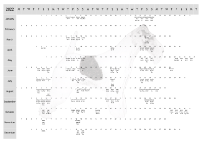 Wire Fox Terrier Dog Show 2022 Year Planner A4