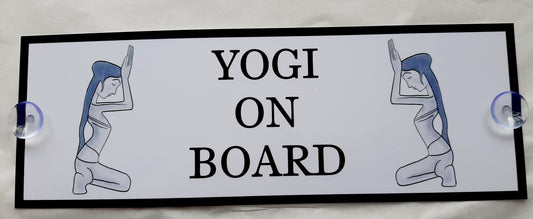 Yogi On Board Car Sign
